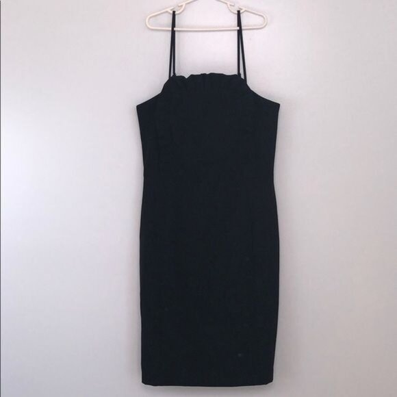 CLOVER AND SLOANE Apron Ruffle Sheath Dress - S - Picture 2 of 10